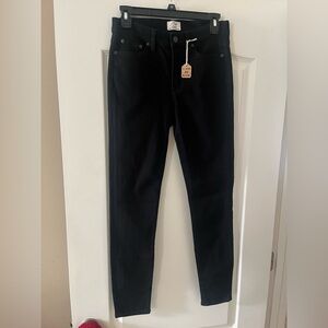 J Crew Designer Black High Rise Skinny Jeans Women’s size 28